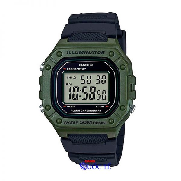 đồng hồ điện tử w-218h-3avdf